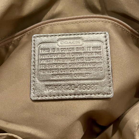 Coach Chelsea Gold Patina Purse - Picture 6 of 8